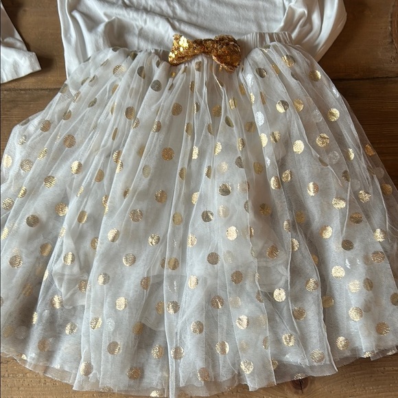 Birthday Princess Kids Matching Set - White and Gold - Picture 3 of 3